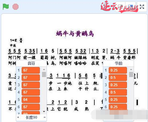 编程融入音乐，让我们用编程演奏出《蜗牛与黄鹂鸟》歌曲吧『济南机器人编程_山东机器人编程_济南少儿编程」(图6)