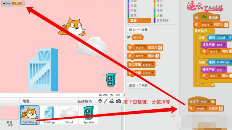 山东少儿编程：编程让小猫飞起来！~济南少儿编程~少儿编程(图10)