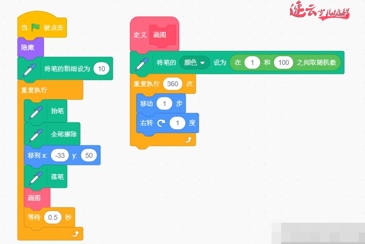 济南少儿编程培训：Scratch图形化编程，编程画笔如何使用！~山东少儿编程~少儿编程(图2)