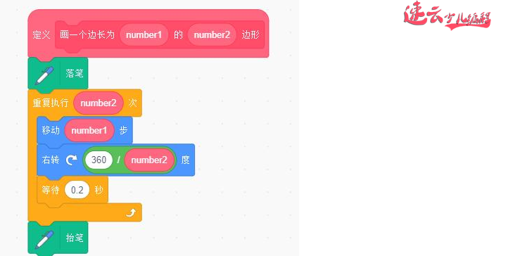 山东少儿编程：Scratch编程画多边形！~济南少儿编程~少儿编程(图7)